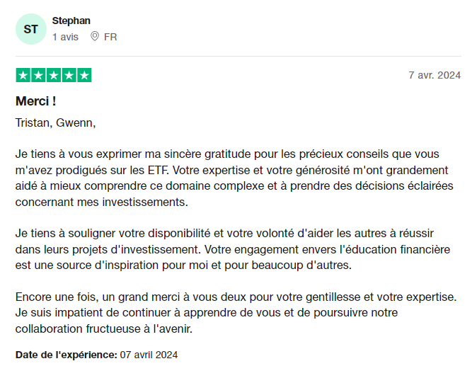 stephan-temoignage-trustpilot Témoignage de Stephan - TrustPilot