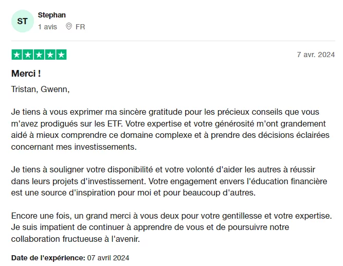 stephan-temoignage-trustpilot Témoignage de Stephan - TrustPilot